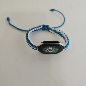 Miami‎ Dolphins handmade adjustable bracelet